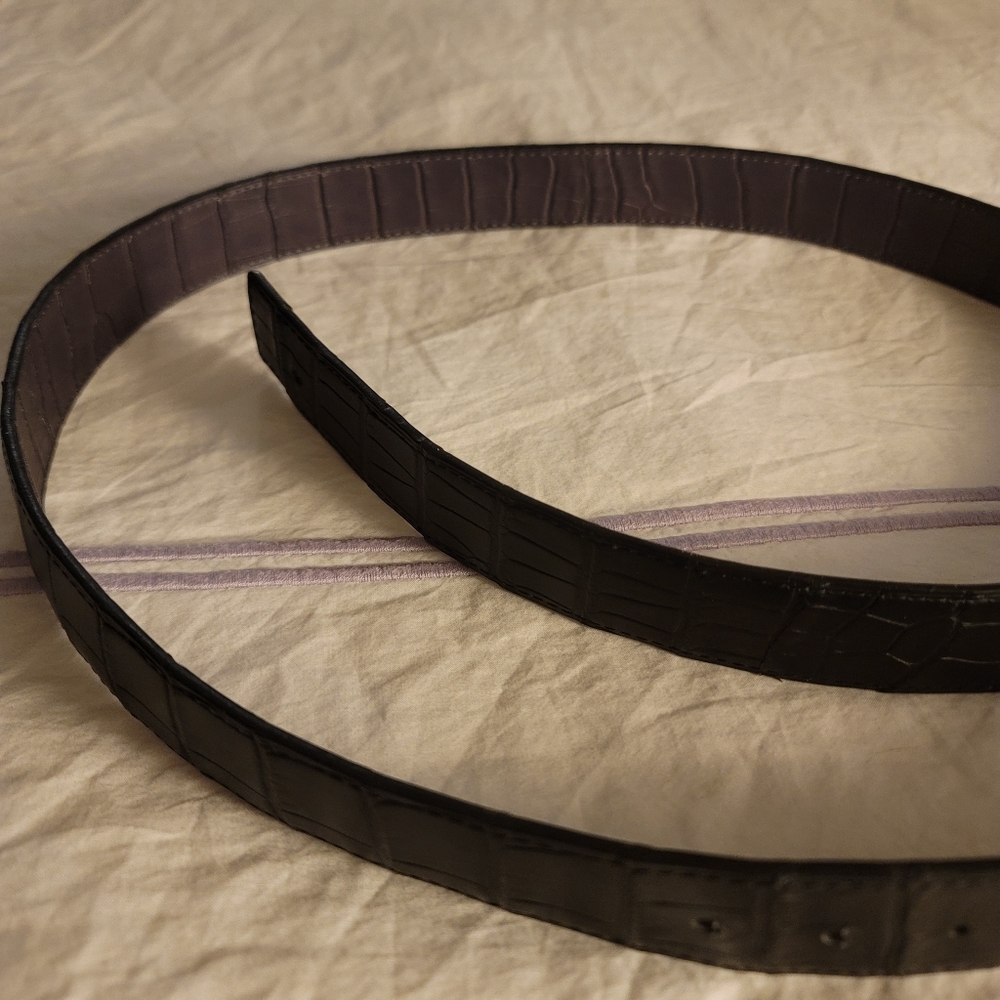 JOHN LOBB leather belt (reversible)